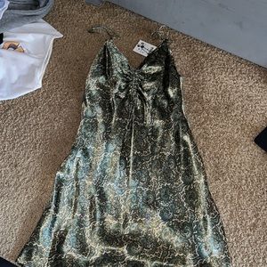 Zara mini satin dress